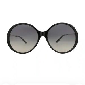 Chloe Black and gold-tone Oversized Sunglasses